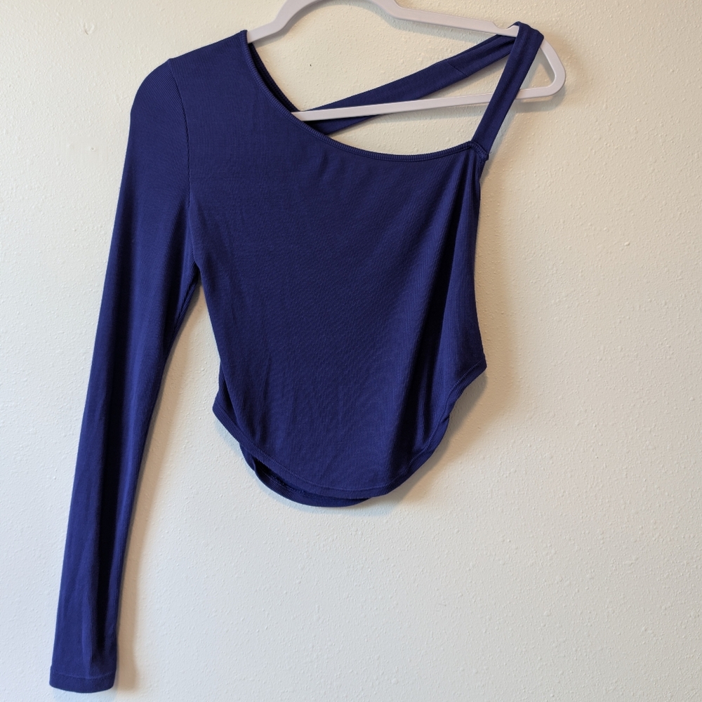 Free People Cold Shoulder One Long Sleeve Top